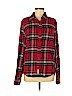 Hollister 100% Cotton Red Long Sleeve Button-Down Shirt Size M - photo 1