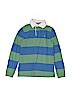 Vineyard Vines 100% Cotton Stripes Green Long Sleeve Polo Size S (youth) - photo 1