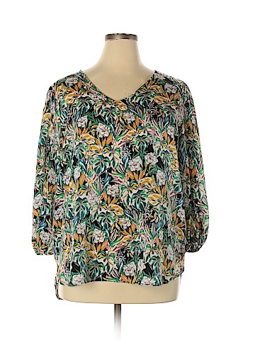 Halogen 3/4 Sleeve Blouse (view 1)