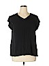 Buffalo by David Bitton 100% Rayon Black Short Sleeve Blouse Size XL - photo 1