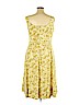 Talbots 100% Cotton Yellow Casual Dress Size 16 - photo 2