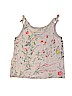 Gap Kids 100% Cotton Floral Gray Sleeveless Top Size 8 - photo 2
