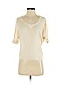 Ella Moss 100% Cotton Tan Short Sleeve Top Size XS - photo 1