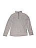 Active by Old Navy 100% Polyester Gray Fleece Jacket Size 8 - photo 1