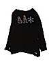 Justice Black Long Sleeve T-Shirt Size 16 - photo 1