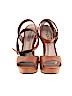 Moda Spana 100% Leather Brown Heels Size 8 1/2 - photo 2