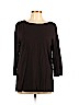 Ann Taylor LOFT 100% Cotton Black 3/4 Sleeve T-Shirt Size XL - photo 1