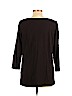 Ann Taylor LOFT 100% Cotton Black 3/4 Sleeve T-Shirt Size XL - photo 2