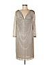 Etcetera 100% Polyester Tan Casual Dress Size 8 - photo 1