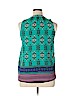 Sweet Rain 100% Polyester Blue Sleeveless Blouse Size L - photo 2