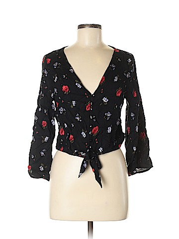 American Eagle Outfitters 3/4 Sleeve Blouse (view 1)