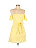 Zara 100% Viscose Yellow Casual Dress Size S - photo 1