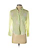 Theory 100% Cotton Green 3/4 Sleeve Button-Down Shirt Size S - photo 1