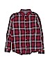 The Children's Place 100% Cotton Plaid Red Long Sleeve Button-Down Shirt Size 10 - 12 - photo 1