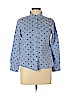 Talbots 100% Cotton Blue Long Sleeve Button-Down Shirt Size M (petite) - photo 1