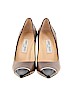 Jimmy Choo 100% Leather Brown Heels Size EU 39 - photo 2