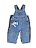 Faded Glory 100% Cotton Blue Overalls Size 6-9 mo - photo 1