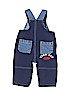 Faded Glory 100% Cotton Blue Overalls Size 6-9 mo - photo 2