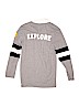 Cat & Jack 100% Cotton Graphic Gray Long Sleeve Polo Size 12 - 14 - photo 2