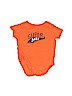 Falls Creek 100% Cotton Orange Short Sleeve Onesie Size 0-3 mo - photo 1