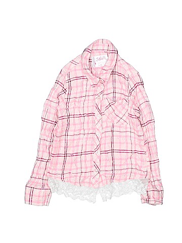 Justice Long Sleeve Button-Down Shirt (view 1)