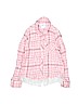 Justice Pink Long Sleeve Button-Down Shirt Size 6 - photo 1