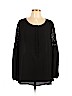 Ann Taylor LOFT Outlet 100% Polyester Black Long Sleeve Blouse Size XL - photo 1