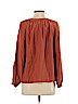 Alice & Trixie 100% Silk Orange Long Sleeve Silk Top Size S - photo 2