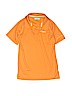 Columbia 100% Polyester Solid Orange Short Sleeve Polo Size 12 - photo 1
