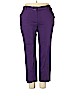 Per Se By Carlisle Purple Linen Pants Size 18 - photo 1