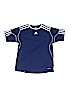 Adidas 100% Polyester Blue Active T-Shirt Size S (youth) - photo 1