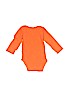 Carter's 100% Cotton Orange Long Sleeve Onesie 9-12 MO / 12 MO - photo 2