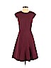 J. Crew Factory Store 100% Wool Burgundy Casual Dress Size 0 - photo 1