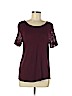 Ann Taylor LOFT Burgundy Short Sleeve Top Size M (petite) - photo 1