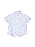 Carter's 100% Cotton Print Blue Short Sleeve Button-Down Shirt 6-9 MO / 9 MO - photo 2
