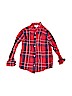 Old Navy Plaid Red Long Sleeve Button-Down Shirt Size 6 - 7 - photo 1