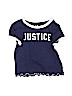 Justice Blue Short Sleeve T-Shirt Size 6 - 7 - photo 1
