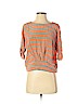 BCBGMAXAZRIA 100% Silk Orange 3/4 Sleeve Silk Top Size S - photo 1