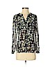 Ann Taylor LOFT 100% Polyester Black Long Sleeve Blouse Size S (petite) - photo 1