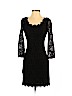 Diane von Furstenberg 100% Polyester Black Casual Dress Size 0 - photo 1