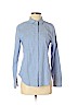 Lululemon Athletica Blue Long Sleeve Button-Down Shirt Size 4 - photo 1