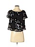 Rebecca Minkoff 100% Viscose Black Short Sleeve Blouse Size S - photo 1
