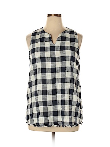 Cotton Bleu Sleeveless Blouse (view 1)