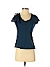 Ann Taylor LOFT 100% Cotton Teal Short Sleeve Top Size XS (petite) - photo 1
