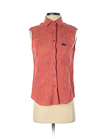 Faconnable Sleeveless Button-Down Shirt (view 1)
