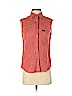 Faconnable 100% Linen Red Sleeveless Button-Down Shirt Size S - photo 1