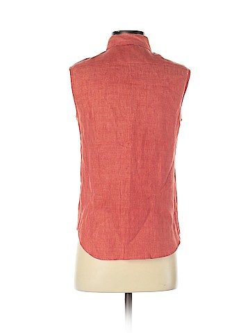 Faconnable Sleeveless Button-Down Shirt (view 2)