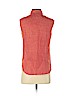 Faconnable 100% Linen Red Sleeveless Button-Down Shirt Size S - photo 2
