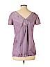 Zadig & Voltaire 100% Polyester Purple Short Sleeve Blouse Size L - photo 2