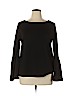 Ann Taylor Black Long Sleeve Top Size XL - photo 1